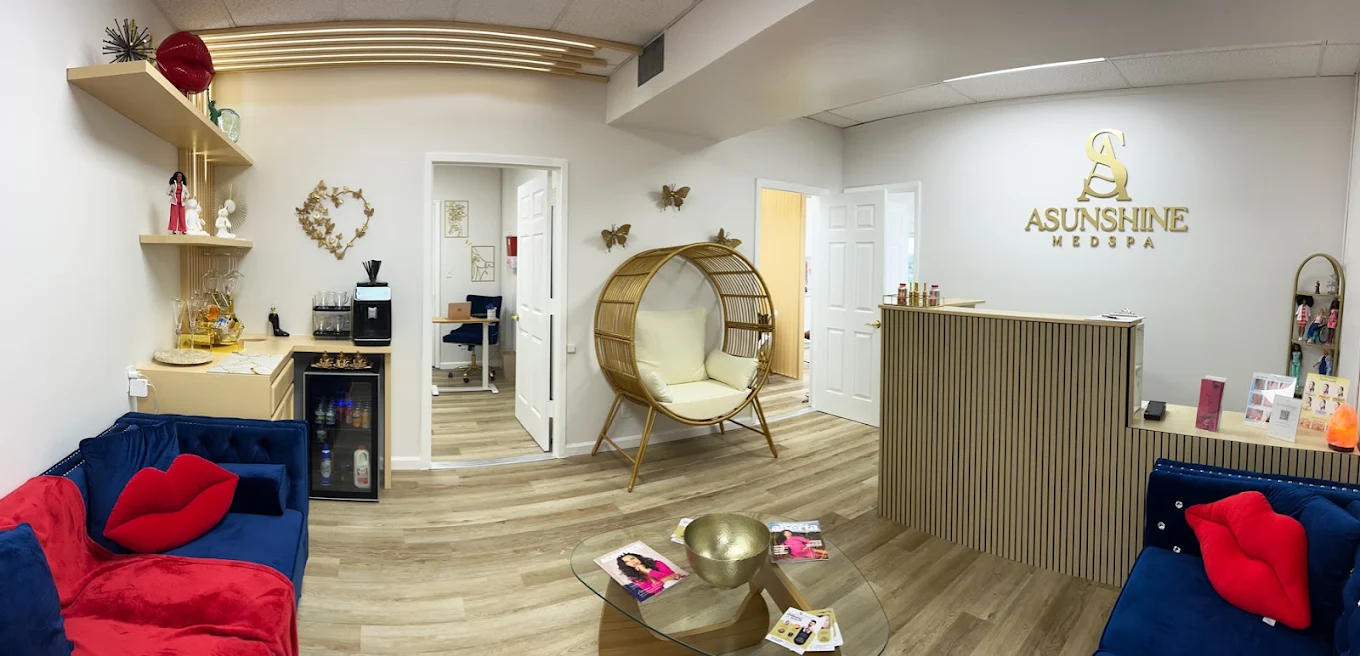 Asunshine MedSpa reception, Mineola NY